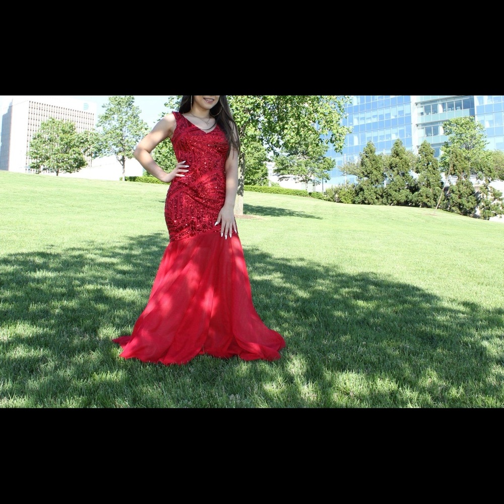 Red Prom Dress - Picture 2 of 3